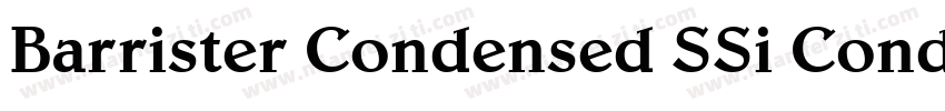 Barrister Condensed SSi Condensed字体转换